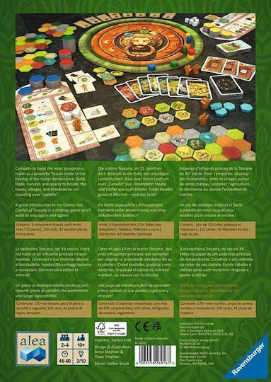 Board Game The Castles of Tuscany for 2-4 Players 10+ Years Old (EN) Ravensburger