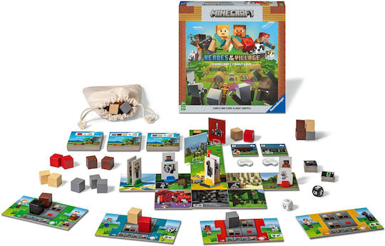 Board Game Minecraft Heroes Of The Village for 2-4 Players 7+ Years Old Ravensburger