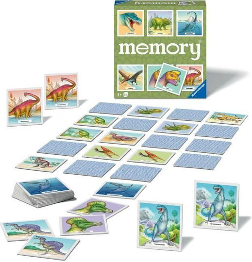 Настолна игра Memory Δεινόσαυροι за 1+ играчи 3+ години (EN) Ravensburger