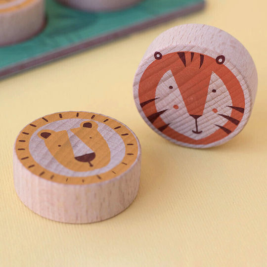 Επιτραπέζιο Παιχνίδι Tic Tac Toe Lion & Tiger για 2 Παίκτες 3+ Ετών (EN) Londji