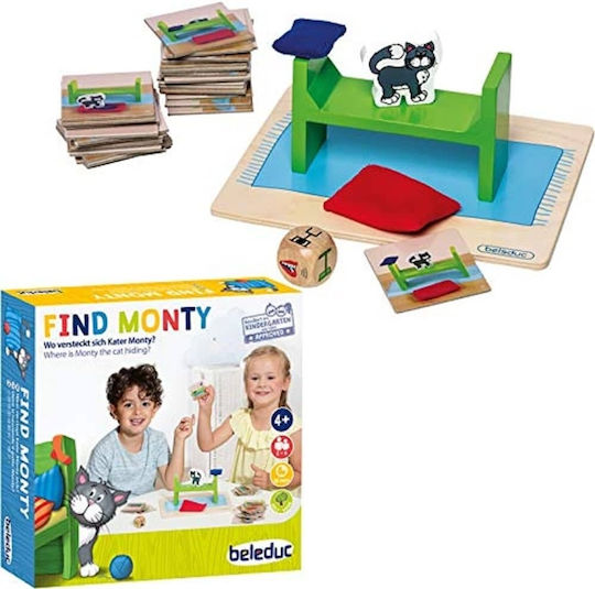 Επιτραπέζιο Παιχνίδι Find Monty για 2-5 Παίκτες 4+ Ετών (EN) Beleduc