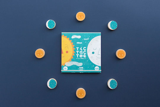 Board Game Sun and Moon Tic Tac Toe for 2 Players 3+ Years Old (EN) Londji