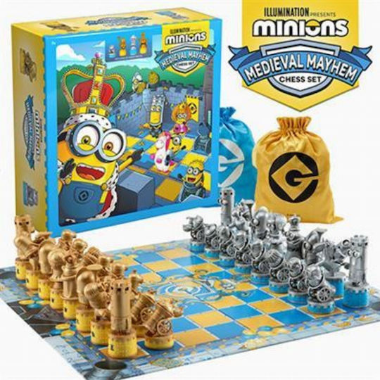 Επιτραπέζιο Παιχνίδι Minions: Medieval Mayhem - Chess Set για 2 Παίκτες 7+ Ετών (EN) The Noble Collection