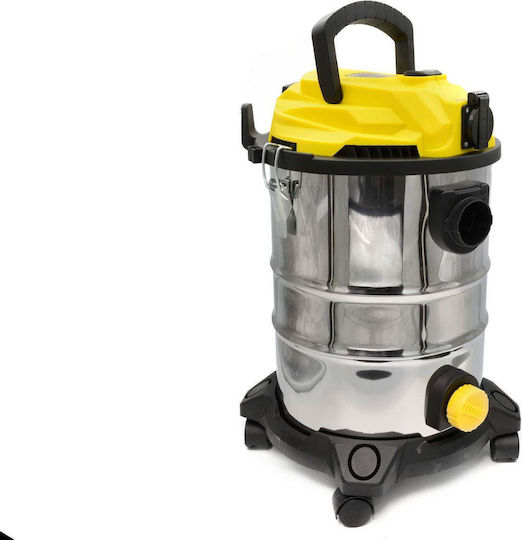 Geko Aspirator Lichide / Solide 1800W cu Inoxidabil Recipient 25lt