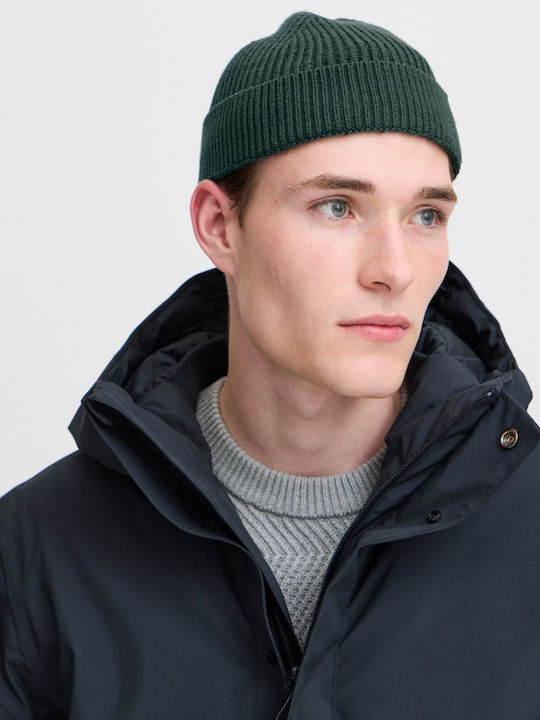 Beanie Unisex Σκούφος Πλεκτός σε Πράσινο χρώμα