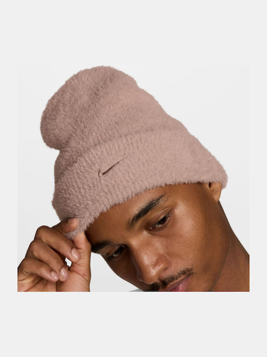 Peak Beanie Unisex Beanie Knitted in Pink color