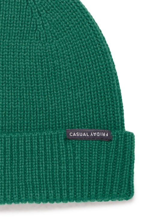 Beanie Unisex Σκούφος Πλεκτός σε Πράσινο χρώμα