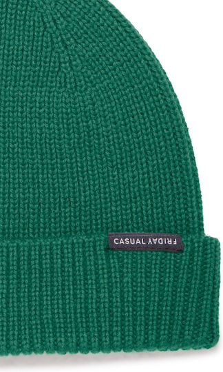 Beanie Unisex Beanie Knitted in Green color