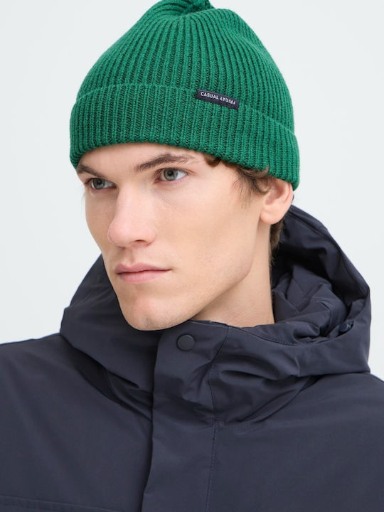 Beanie Unisex Σκούφος Πλεκτός σε Πράσινο χρώμα