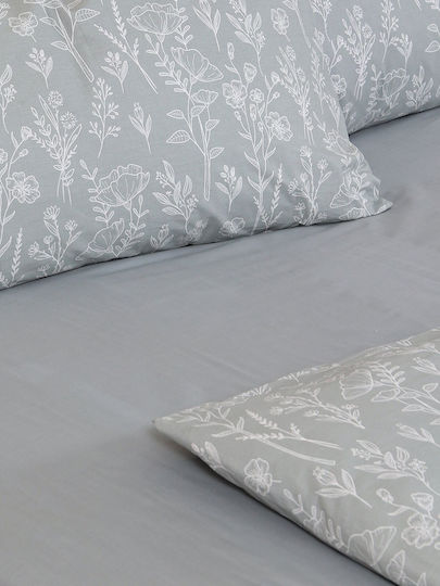Sunshine Sheet Set Single Cotton Feelings 44 Light Blue 165x270cm 3pcs