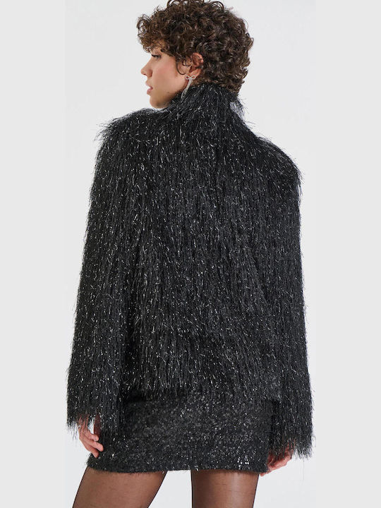 Women's Short Fur Black