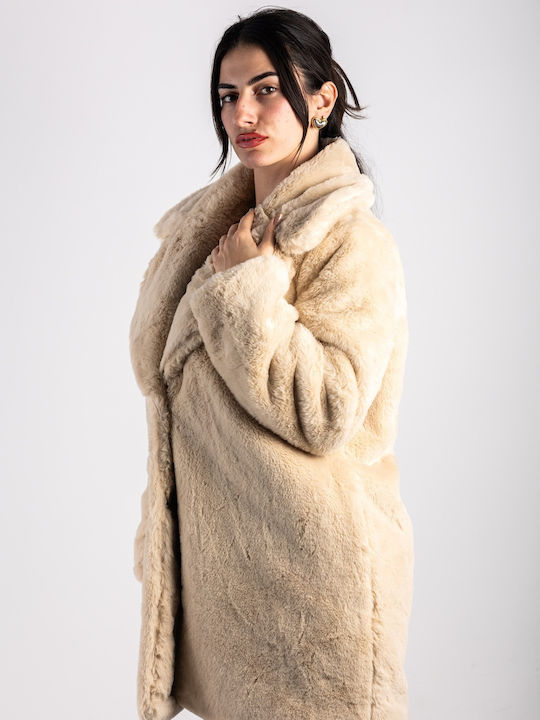 Women's Short Fur cream