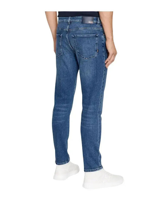 Re Maine Pantaloni De Blugi Pentru Bărbați Elastic Regular Fit Albastru