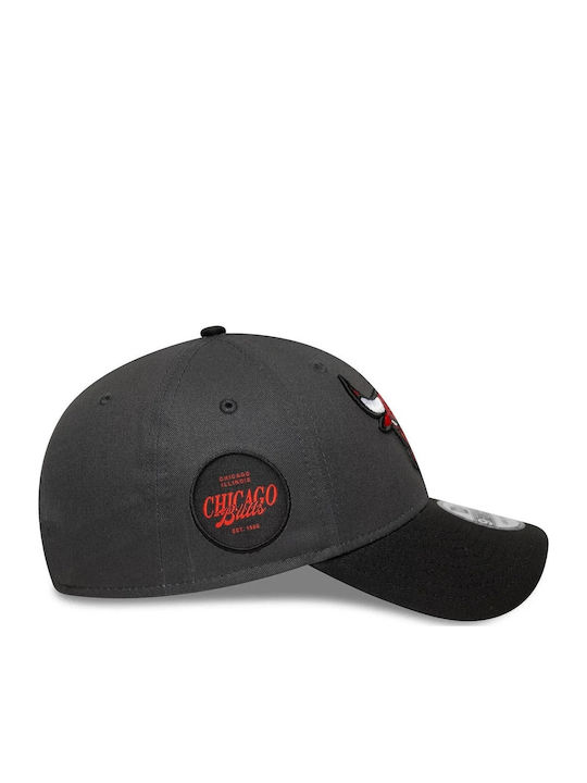 Chicago Bulls Nba Sidepatch Dunkelgraue 9forty Verstellbare Kappen
