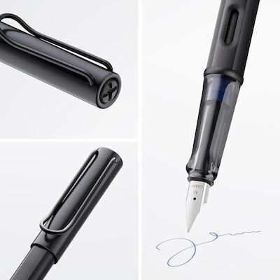 Lamy Al-star 071 Fountain Pen Fine Black Aluminum With Black Ink