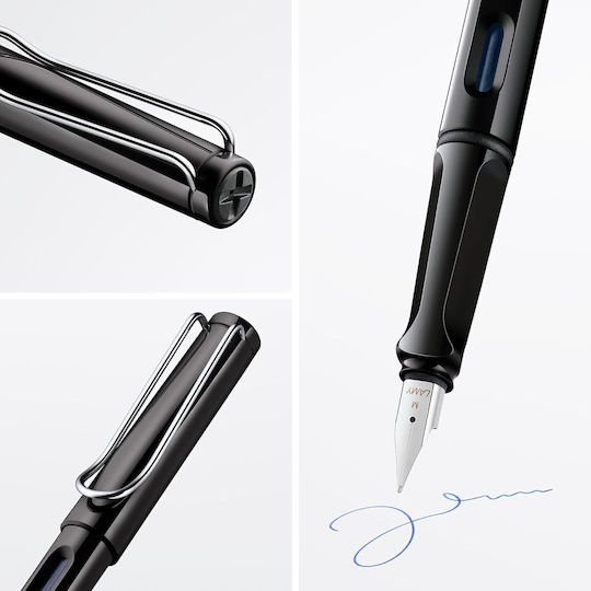 Lamy Safari 019 Fountain Pen Extra Fine Black from Plastic with Black Ink