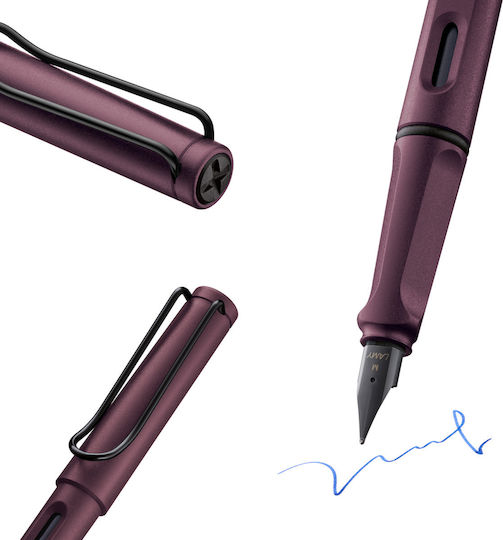 Lamy Safari Writing Pen Medium Black made of Plastic with Blue Ink