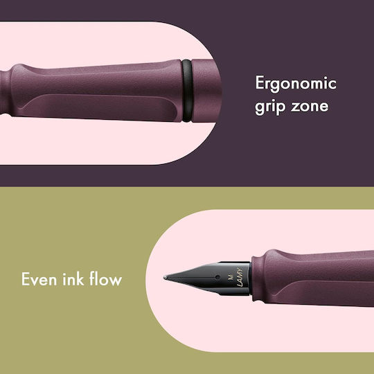 Lamy Safari Writing Pen Medium Black made of Plastic with Blue Ink