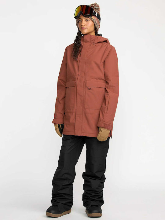 Volcom Women's Ski & Snowboard Jacket Brown H0452604-HEN