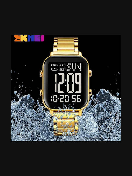 Skmei Ρολόι Μπαταρίας με Μεταλλικό Μπρασελέ