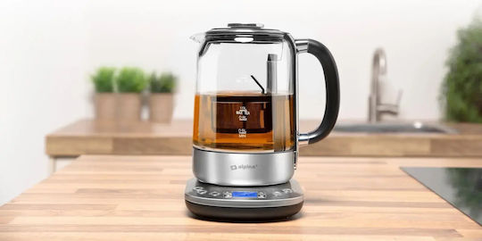 Alpina Appliances Електрическа Кана 1.7л 2200W Кафява