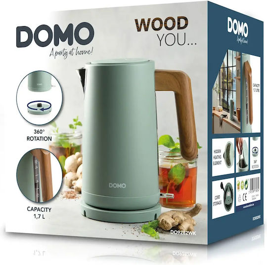 Domo Βραστήρας 1.7lt 2200W Πράσινος