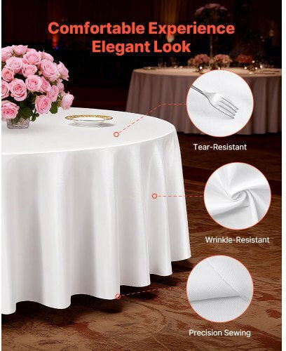 Vevor Rotunda Set 10 Pieces White Φ228.6cm