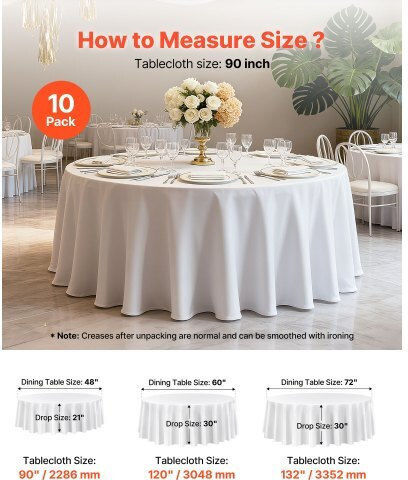 Vevor Rotunda Set 10pcs White 228.6x228.6cm