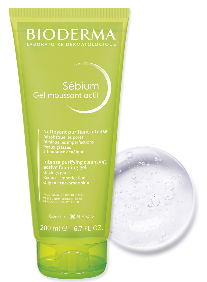 Bioderma Sebium Actif Gel Καθαρισμού Προσώπου για Ακνεϊκές Επιδερμίδες 200ml