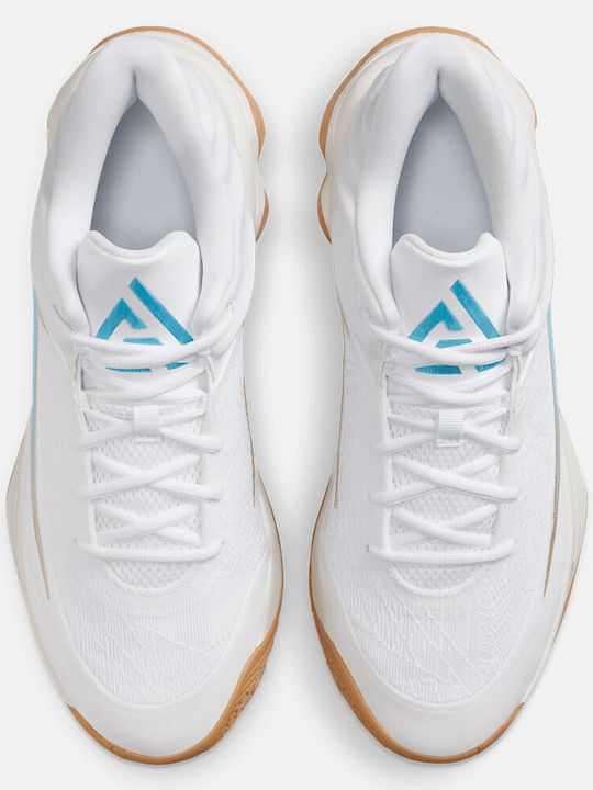 Giannis Immortality 4 Ниски Баскетболни обувки White / Coconut Milk / Aquarius Blue