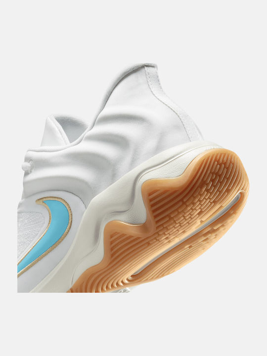 Giannis Immortality 4 Ниски Баскетболни обувки White / Coconut Milk / Aquarius Blue