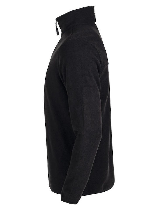 STOP Ανδρική Μπλούζα Εργασίας Μαύρη Fleece