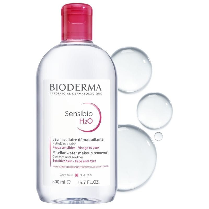 Bioderma Sensibio H2O Micellar Water Αφαίρεσης Μακιγιάζ Προσώπου & Ματιών 500ml