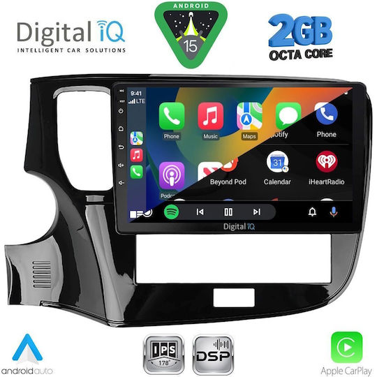 Digital IQ Ηχοσύστημα Αυτοκινήτου για Mitsubishi Outlander 2020-2022 (Bluetooth/USB/WiFi/GPS/Apple-Carplay/Android-Auto) με Οθόνη Αφής 10"