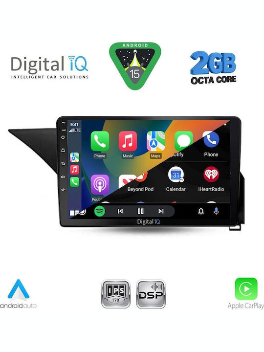 Digital IQ Car Audio System for Mercedes-Benz E Class 2009-2016 (Bluetooth/USB/WiFi/GPS/Apple-Carplay/Android-Auto) with Touch Screen 10"