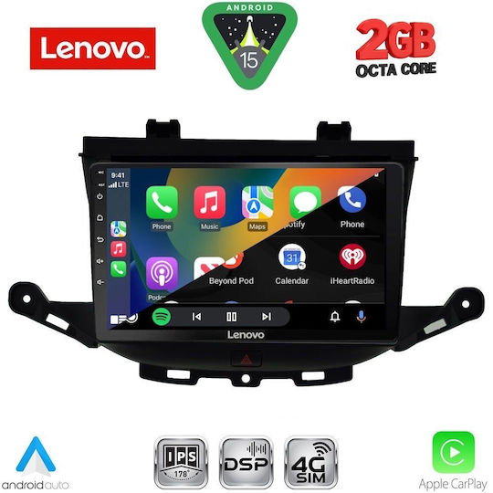 Lenovo Автомобилна Аудио Система (Блутут/USB/WiFi/GPS/Apple-Carplay/Android-Auto) с Тъчскрийн 9"