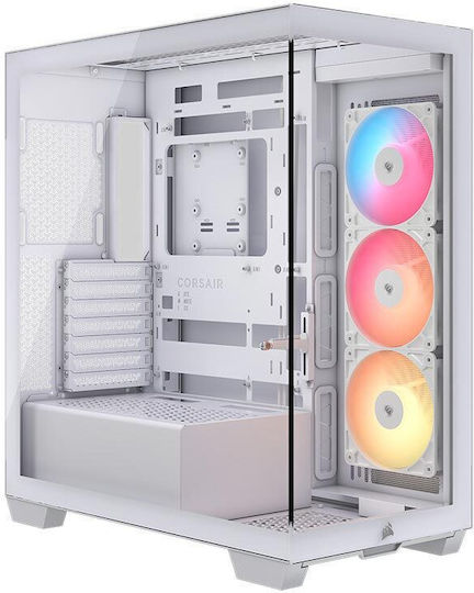 Corsair 3500X RS-R ARGB Gaming Midi Tower Computer Case with Side Window White