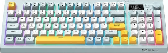 Onikuma G80 Drahtlos Gaming Tastatur mit RGB-Beleuchtung (Englisch US) Mehrfarbig