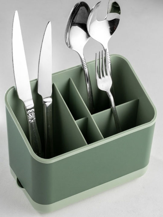 Abtropfgestell für Besteck Inox Grünes 20cm
