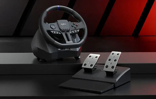 PXN PXN-V900 Gen2 Steering Wheel with Pedals for PC / PS3 / PS4 / Switch / XBOX One / Xbox Series X/S with 900° Rotation