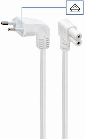 Gembird IEC C7 - IEC C7 Kabel 2.5m Weiß (PC-184L-VDE-2.5M-W)