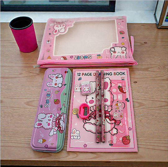 School Set Pink Shades Zipper Bag 9sxo83