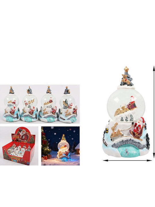 Christmas Decorative Gift Lighted with Flakes 6x6x10cm