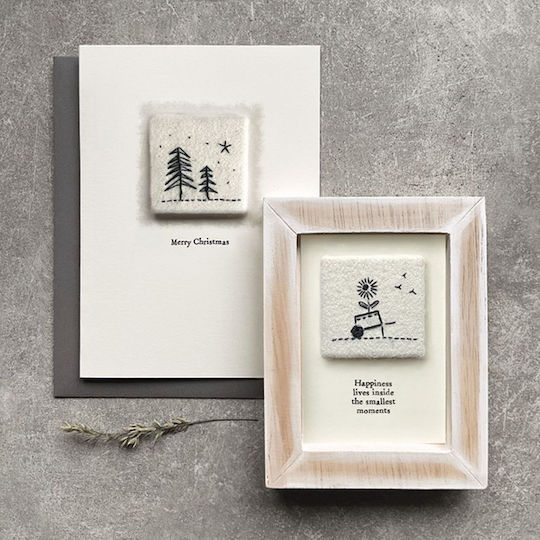 Merry Christmas Embroidery Card