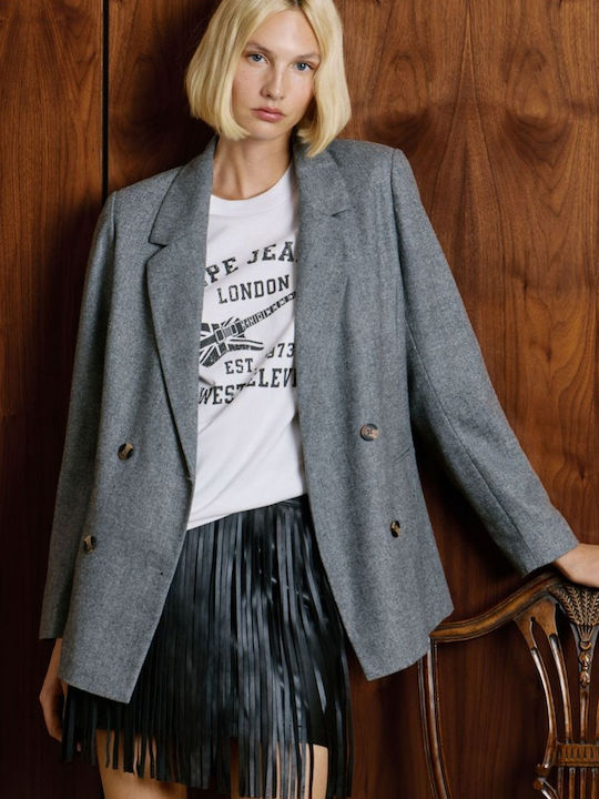 Pepe Jeans Women's Blazer Grey