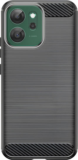 Avizar Case Oppo Reno 14f 14 Fs In Carbon Effect Brushed Texture Silicone Black