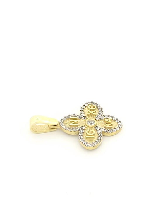 Kremling Charm Konstantin mit Steinen aus 9K Gold mit Zirkon