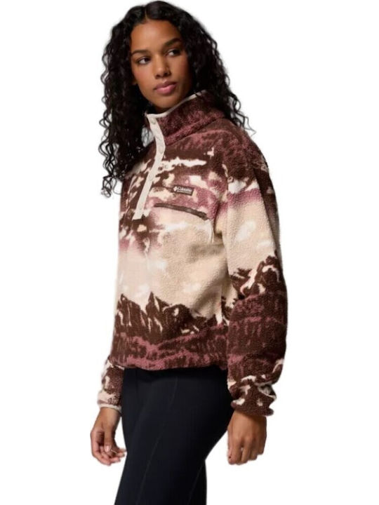 Helvetia Ii Women's Fleece Blouse Long Sleeve with Zipper Gray
