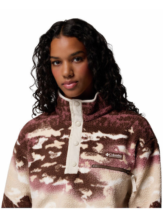 Helvetia Ii Women's Fleece Blouse Long Sleeve with Zipper Gray