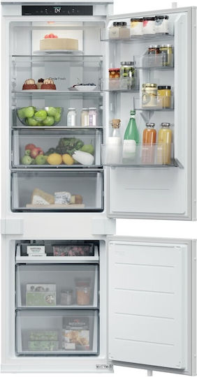 Candy Eingebauter Kühl-Gefrierkombination 251Es Total NoFrost H177.2xB54xT55cm. Weiß CNBQT3518E